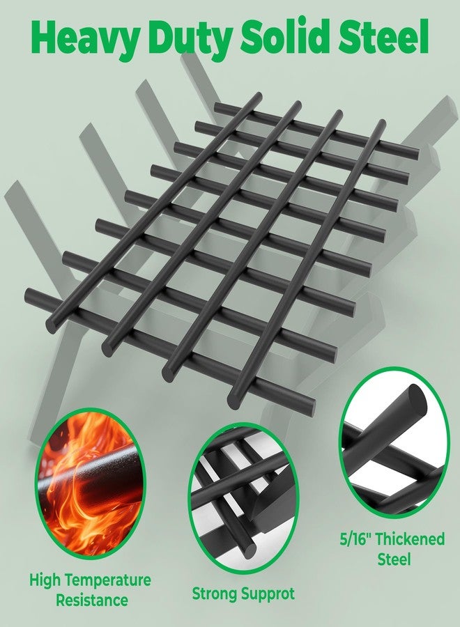 Forestchill Fireplace Grate Ember Retainer, Extra Thick 8mm Steel Ember Retainer Screen, 16 x 10 inch Heavy Duty Ember Retainer for Fireplace Grates, Fire Pits, Camping - Image 5